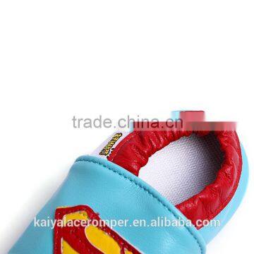 Superman Baby Shoes,Soft Soled Blue Superman Baby Boys Slippers Quality Choice photo-5