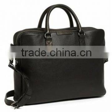 Genuine Black Leather Briefcase