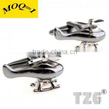 Fashion Stainless Steel Helicopter Cufflink