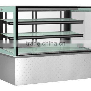 cake display refrigerator cake showcase chiller with white marble base