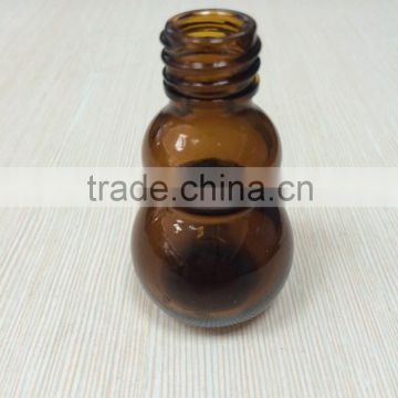 20ml amber calabash shape glass essential oil bottles