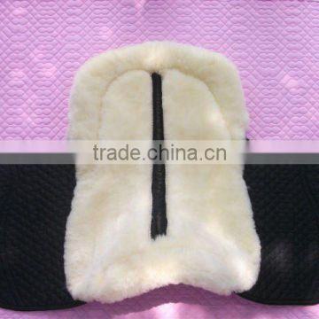 Natural sheepskin saddle pad factory