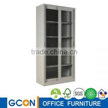 whole glass pushing steel file cabinet