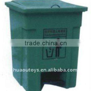 Outdoor Big Green Plastic Waste Bins