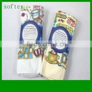 Microfiber printing kitchen towel,supermarket kitchen towel