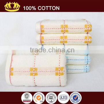 pure cotton yarn dyed raindrop square jacquard face towel wholesale