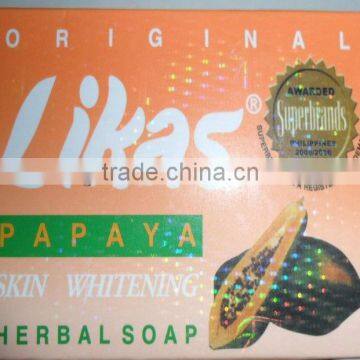 Likas Papaya Skin Whitening Herbal Soap by Trinidad Cosmetics Laboratory - 135 grams