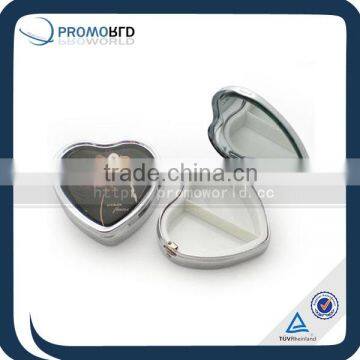 Heart Metal Pill Box With Epoxy Logo Whole