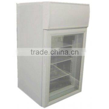 42L glass door small ice cream freezer