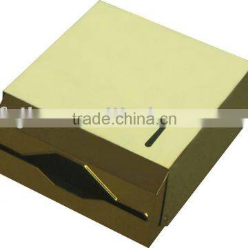Brass Plating Square paper dispenser Box