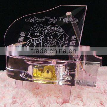 souvenirs k9 pink crystal gift crystal piano Valentine's day gift