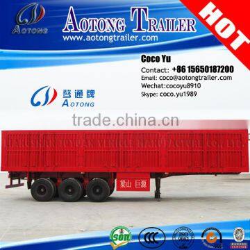 Qingdao Juyuan Coal transporting dry van type box truck Enclosed cargo semi trailer