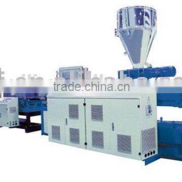Plastic pipe making machinery: HDPE Single-wall Corrugated Pipe Extrusion Machine