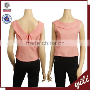 2016 summer round neck sleeveless women wholesale clothing