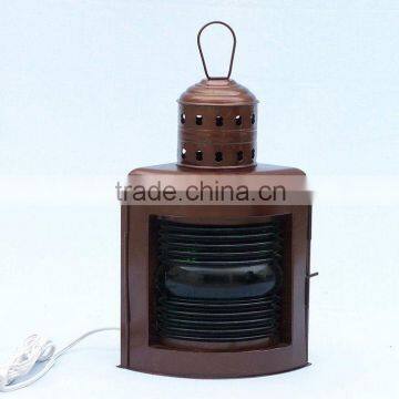 Antique Perko Lantern Vintage Oil Lamp Red Green Light Nautical Marine Ship Boat 1836