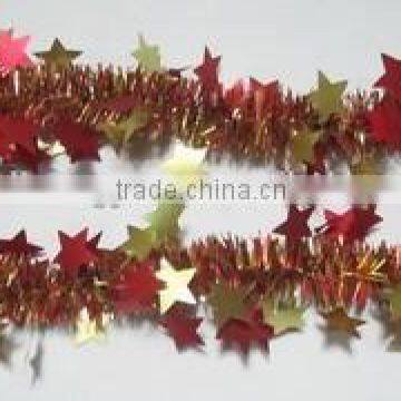 2015 New Design Matte Christmas Tinsel Garland