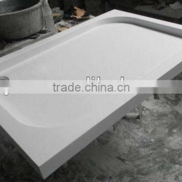 new design custom solid suface shower tray