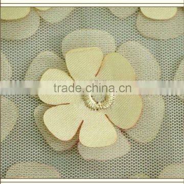 Beautiful Polyester Mesh & PU embroiderIied fabric for wedding dress