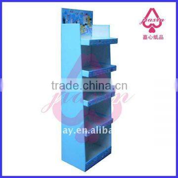 cup promotion cardboard display shelves