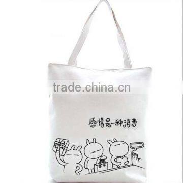 Recycled One Color Printed Canvas Cotton Shopping Bag Road Bag Supplier's Choice photo-3