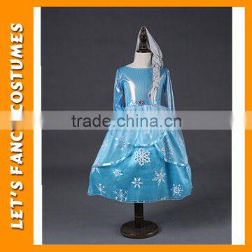 factory price hot sale frozen elsa princess dresses for kids fancy frozen dress PGCC-1411