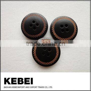 High Quality Classical Wooden Sewing 4-holes Buttons photo-2