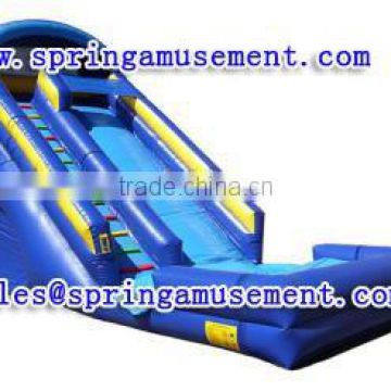 Water park commercial rent inflatable pool slide with climbing wall on sale SP-PS023