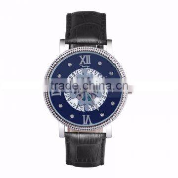 3ATM Chinese Mechanical Mens Quartz Watch,mens Leather Mechanical Wrist Watches photo-2