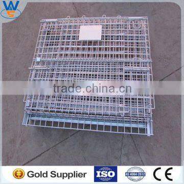 Warehouse Galvanized Cage Stackable Wire Cage Container photo-6