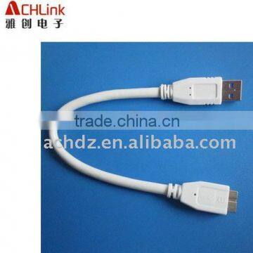 white usb 3.0 version cable am to micro b