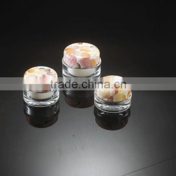 Brown Pattern Cosmetic Packaging Round Face Cream Jar