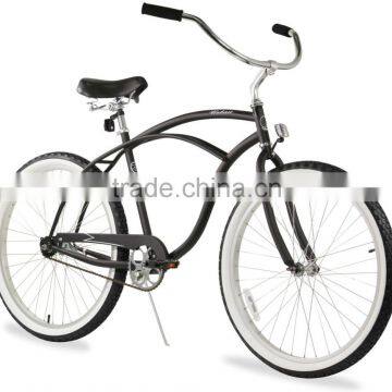 26" Brown Single Speed Beach Cruiser Bike/wholesale Cruiser Bikes/cruiser Bicicleta for Sale (PW-B26365)