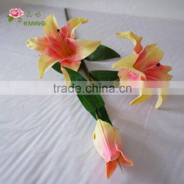 Artificial Foam Flower Lily Tree Made From Artificial Flower Mold Three Heads photo-5