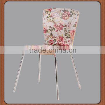 Kitchen economic dining chair with wood seat