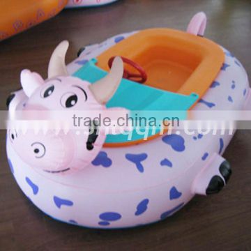 Animal Shape inflatable motor bumper boat for kids