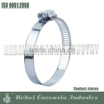 Galvanized heavy duty hose clamp