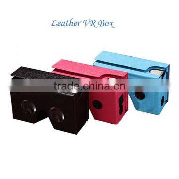 Amazon Best Quality Leather VR BOX 2nd Version, Adjustable VR Headset with Custom LOGO