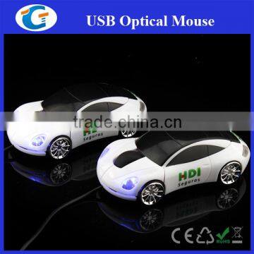 custom color & logo wired car shape mouse