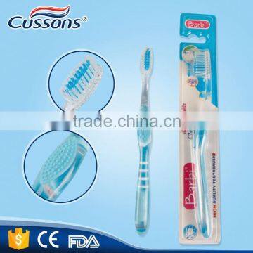 2016 china wholesale hard bristle rubber bristle toothbrush