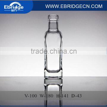 100ml food grade clear olive oil glass bottles