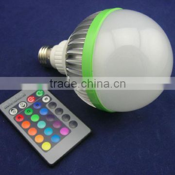 9w high lumen led rgb bulb