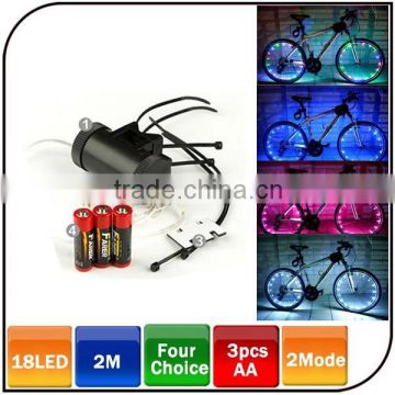 Coolest christmas gift 18LED outdoor bike wheel light bicycle wheel decoration