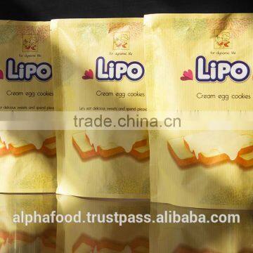 LIPO 129g cream egg cookies- most Vietnam delicious biscuits
