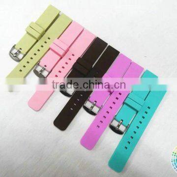 16mm High Quality Flat Silicone Watch Bands Strap Factory price