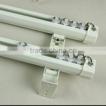 shower curtain rod double track