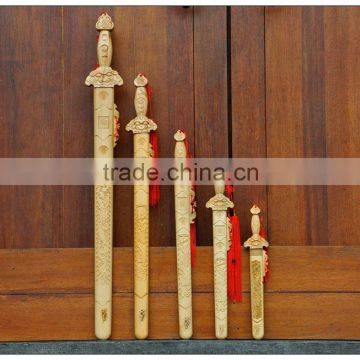 The lucky sword, the peach wood sword, wood crafts, home -guarding and fengshui, for security and peace home decoration