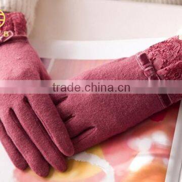 Spring wholesale female custom wool gloves