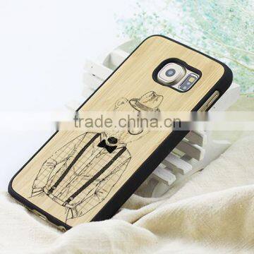 For IPhone 6 Wooden Covers, Wood Plastic Case for IPhone 6, Bamboo Wood Covers for Samsung Galaxy s6 s7 Edge j7 Case Quality Choice