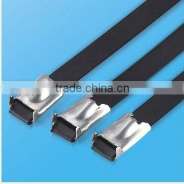 304/316 Stainless Steel Ball Lock Cable Tie with pvc Coating