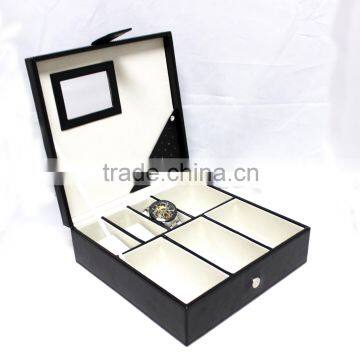 Super large Watch display box with 7 chambers to display different watched at the same time